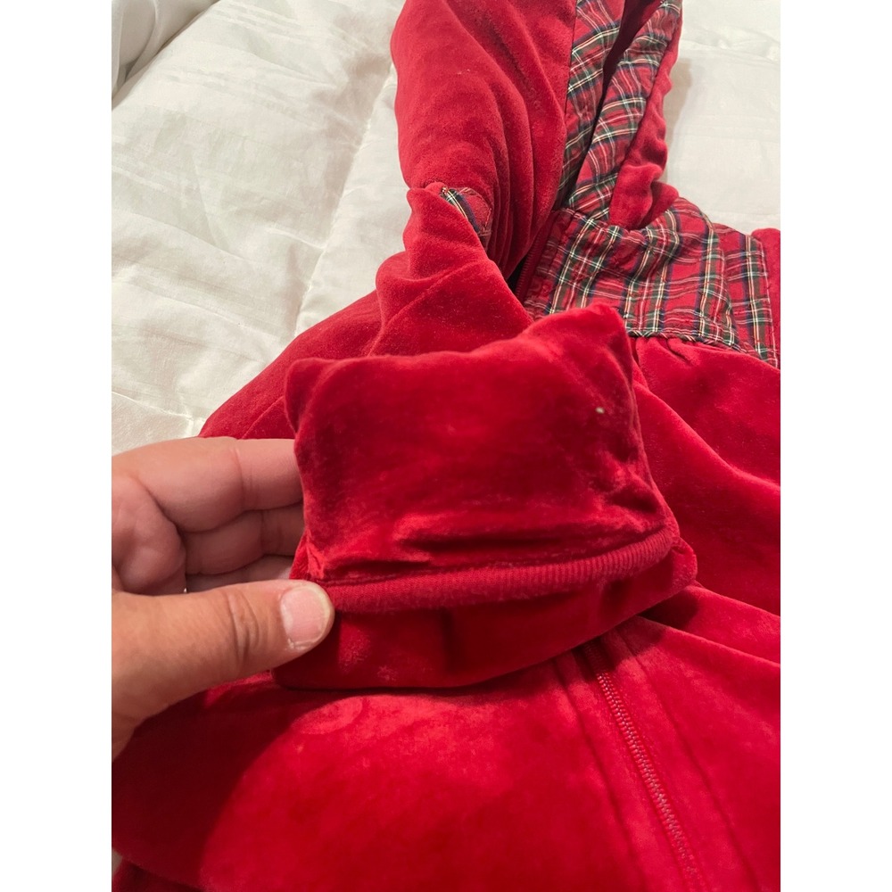 VTH Ralph Lauren Baby 1st Christmas Plaid Bunting Bag Hood Sleeper 0-6M Holiday - Picture 11 of 12